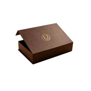 Luxury Magnetic Book Shaped Gift Box Custom Logo Embossed Premium Rigid Flip Top High End Elegant Packaging Box - Product Image 2