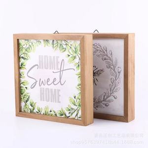 Wooden Photo Frame Rectangle <b>Light</b> Brown Home Wall Decoration <b>Panel</b> Office Space Hanging Artwork - Product Image 3