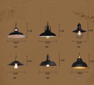 Lampada a Sospensione Decorativa Industriale <span class=keywords><strong>Vintage</strong></span> Multi-stile in <span class=keywords><strong>Metallo</strong></span> Nero E27 per Ristoranti e Bar - Product Image 6