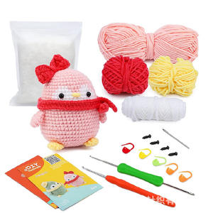 Kit <span class=keywords><strong>de</strong></span> crochet Amigurumi DIY pour débutants avec motif <span class=keywords><strong>de</strong></span> poupée d'animal mignon, instructions en anglais et tutoriels vidéo - Product Image 6