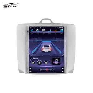 Autoradio Android, Navigation Tesla, lecteur multimédia, DVD, 2 din, pour voiture Ford Focus 2/3, Mk2/Mk3 (2004-2011)