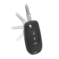 Télécommande de clé plip 3 boutons en gros avec lame métallique rétractable pour remplacement automobile
