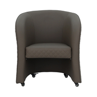 Fauteuil de pédicure et manucure roulant en cuir synthétique moderne Kangmei pour salon de beauté