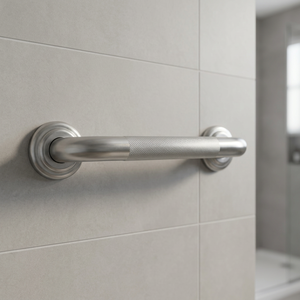 Barre d'appui de douche robuste en acier inoxydable 304 : Rail de sécurité mural antidérapant poli pour salle de bain (capacité 150 kg) - Product Image 1