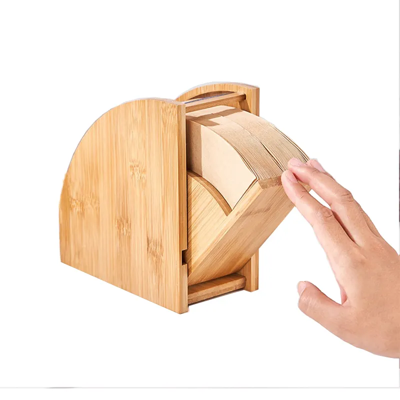 Экологичная бамбуковая коробка для хранения кофейной фильтровальной бумаги держатель для кофейной фильтровальной бумаги с пылезащитной крышкой
