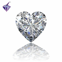 Pierres de Moissanite de laboratoire VVS1 de haute qualité, couleur D pure, taille brillante, échelle de dureté Moh 9.25, effet étoilé, tailles 1-20mm pour bijoux