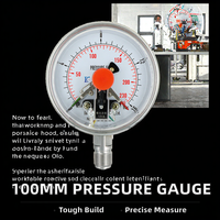 ZHI an YXC-100BFZ 100mm Stainless Steel Accurate Electric Contact Low-Pressure 0-60 Pressure Gauge China OEM 1 Year Warranty
