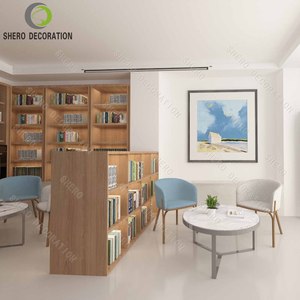 Scaffali di libri di biblioteca di fascia alta squisiti scaffali per <span class=keywords><strong>librerie</strong></span> con mobili in legno libreria Interior Design libreria - Product Image 2