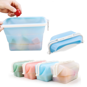 Factory Wholesale Reusable Silicone Food Storage Bags Leakproof Freezer Safe BPA Free Sandwich Bag Custom Logo OEM ODM - Product Image 6