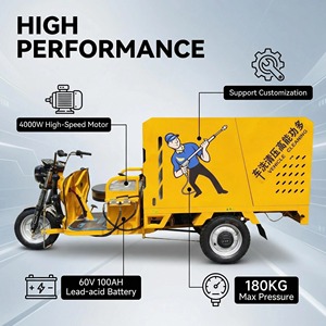 Nuova Idropulitrice Multifunzione ad Alta Pressione con <span class=keywords><strong>Acqua</strong></span> Fredda, Pressione Regolabile, 4000W, Serbatoio da 200 Galloni per Uso Commerciale - Product Image 3