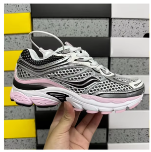 Scarpe da Corsa Outdoor di Design <span class=keywords><strong>con</strong></span> Assorbimento degli Urti, Resistenti all'Usura, <span class=keywords><strong>Suola</strong></span> Spessa, <span class=keywords><strong>Sneakers</strong></span> <span class=keywords><strong>Nere</strong></span>, Grigie, Bianche, Blu Navy, Verdi, Blu, Argento, Rosa - Product Image 1