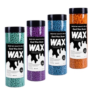 400g de granulés de <span class=keywords><strong>cire</strong></span> dépilatoire solide sans papier (Huile végétale de colophane) – <span class=keywords><strong>Cire</strong></span> chaude forte et dure, 19 couleurs, sans bandes, pour les jambes - Product Image 1
