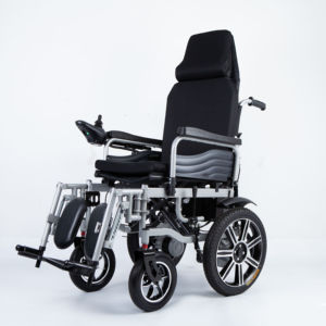 <span class=keywords><strong>Fauteuil</strong></span> roulant électrique pliable, chaise de mobilité portable pour personnes âgées avec télécommande, moteur puissant et transport facile - Product Image 1