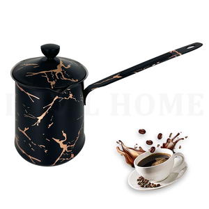 Autocollant argenté à revêtement de couleur Offre Spéciale personnalisé Chauffe-café de luxe Réchauffeur turc en acier inoxydable Cafetière - Product Image 1