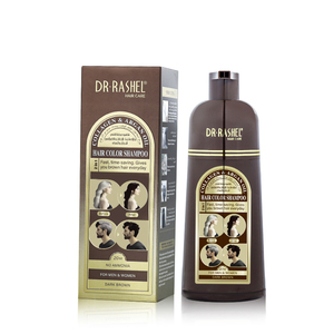 Dr Rashel Collagen Argan Oil Dark Brown Dye Hair Color <span class=keywords><strong>Shampoo</strong></span> <span class=keywords><strong>400ml</strong></span> - Product Image 1