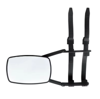 Rétroviseur latéral noir XMAXVISION ABS+Verre de haute qualité, à clipser, pour caravane, porte de voiture, rétroviseur de remorquage étendu pour une meilleure visibilité