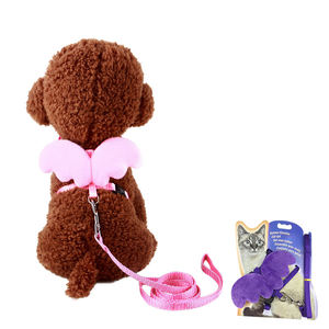 猫ハーネス調節可能なナイロンPVC通気性エンジェルウイング犬用 - Product Image 1