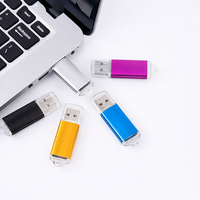 Memoria USB Personalizable con Logotipo Metálico, USB 2.0/3.0, 8GB/32GB, Colores Variados, Portátil