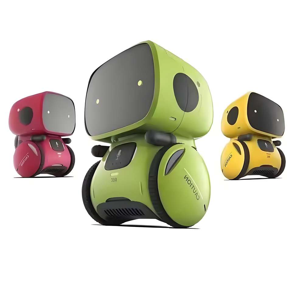Universal Intelligent Talking Robot AT001 - Mecanum Wheel Educational Toy for Kids