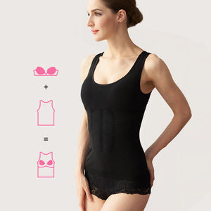 Chaleco de compresión de alta calidad para mujer, camisetas sin mangas moldeadoras de cuerpo con ajuste acolchado para adelgazar para mujeres japonesas - Product Image 4