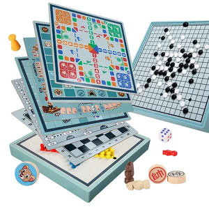 Hot Großhandel Magnetic Kinder Checkers Flying Checkers Tier <span class=keywords><strong>Gobang</strong></span> für Kinder Magnetic Chess Games Board Lernspiel zeug - Product Image 1