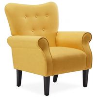 Chaise pivotante en lin à dossier bleu, fauteuil de style nordique pour salon
