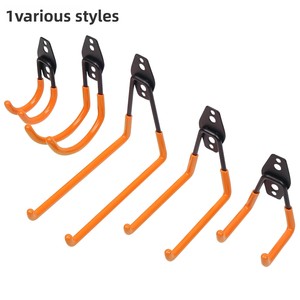 Gancio Moderno Minimalista in Metallo Resistente per Bici e Attrezzi <span class=keywords><strong>da</strong></span> Garage, 2 <span class=keywords><strong>Ganci</strong></span>, Montaggio a Parete con Espansione a Vite, Robusto - Product Image 3