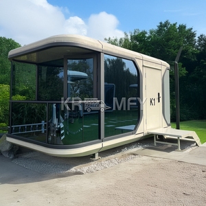 Casas Contenedor Impermeables Contemporáneas de Fabricación OEM, Hotel Resort de Viaje, Cápsula Espacial de Lujo, Casa Móvil Pequeña - Product Image 2