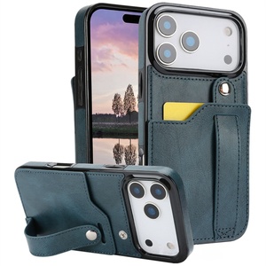 เคสโทรศัพท์หนังกันกระแทกพร้อมช่องใส่บัตรและสายคล้องข้อมือสำหรับ iPhone 17 Pro Max 17 Air - Product Image 6