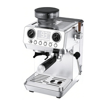 Machine à café ANWELL en acier inoxydable, programmable, intelligente, semi-automatique, tout-en-un