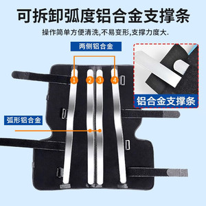 Medical Fixation Strap <b>Knee</b> Brace Adjustable Support For Leg Injury Recovery With Removable Aluminum Plate - Product Image 4