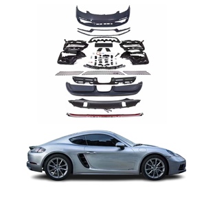Kit de Carrocería Estilo <span class=keywords><strong>Spyder</strong></span> de Alta Calidad para Porsche 718 Cayman Boxster, Mejora GTS/SportDesign, Labio Delantero, Difusor Trasero, Guardabarros - Product Image 1