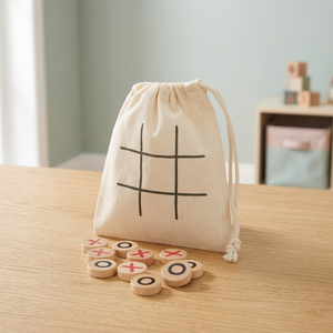 Unbranded Whorl <b>Wooden</b> Board <b>Game</b>-Traditional Italian Tris <b>Game</b> - Product Image 2