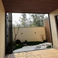 Portes extérieures économiques, double vitrage en aluminium trempé, PVC, étanches, insonorisées, portes pliantes pour maisons