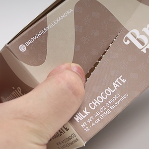 Boîte de présentation PDQ avec logo personnalisé Boîtes en papier pour bonbons et biscuits Emballage de barre de chocolat 350GSM pour la vente au détail Affichage rapide du produit - Product Image 4