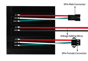 Tcwin <span class=keywords><strong>LED</strong></span> ma trận Bảng điều chỉnh <span class=keywords><strong>RGB</strong></span> 5050SMD kỹ thuật số 8x32 256 pixels cá nhân địa chỉ linh hoạt fpcb hiển thị DC5V ws2812b - Product Image 6