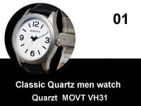 Casing Jam Tangan Klasik Kecil dari Baja 38 mm Cocok untuk Mesin VH 31, Jam Tangan Pria Quartz Sederhana Lainnya