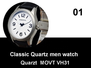 The Small Classical Steel 38 mm <strong>Watch</strong> case <strong>Suit</strong> for VH 31 Movement the Quartz Men Wrist Simple Other <strong>Watches</strong> - Product Image 5