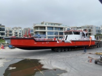 Bateau de sauvetage et de lutte contre les incendies en aluminium Grandsea de 23 m, bateau de lutte contre les incendies en mer, bateau de sauvetage à vendre