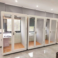 Cabine insonorisée pour l'enregistrement à domicile cabine de karaoké nacelles de réunion acoustiques avec mobilier de canapé