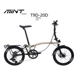MINT 20 pouces de haute qualité 9 vitesses vélo à trois volets cadre en acier au molybdène frein à disque vélo pliant portable pour les voyages de loisirs - Product Image 5