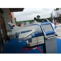 Venta caliente interior VR sistema de simulación simulador de vuelo cabina avión 9D VR realidad Virtual máquina de simulador giratorio