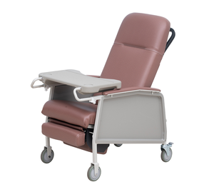 Cómoda silla reclinable de infusión de cuero plegable enfermería con silla de ruedas para personas mayores - Product Image 5