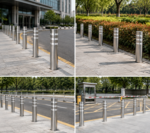 Bolardos de Acero Inoxidable 316 con Acabado Mate Cepillado, Altura Personalizada, para Áreas Urbanas, Entradas de Almacenes y Estacionamientos Subterráneos - Product Image 5