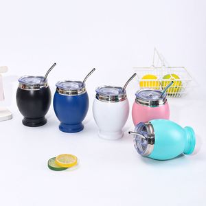 Logo 12Oz 304 Stainless Steel Vacuum Insulated Eggshell Metal Mate Tumbler <b>Cup</b> Mug With Straw and Spoon <b>Small</b> Coffee <b>Cup</b> - Product Image 3