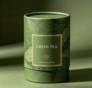 Premium Paper <b>Canister</b> with Lid for Coffee & Loose <b>Tea</b> - Product Image 6