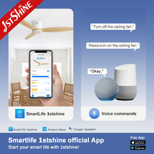 1 ventilador de techo para el hogar, 6 velocidades, motor de CC, sin iluminación, ventilador de techo montado al ras con control remoto - Product Image 6