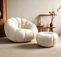 Canapé paresseux moderne et minimaliste, fauteuil de loisirs, canapé citrouille, style Tatami, populaire sur internet, pour balcon, chambre, salon, bureau à domicile, couleur crème