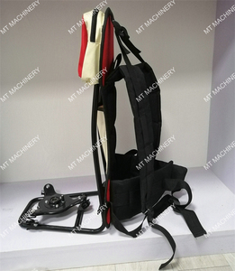 Arnés de doble correa para desbrozadora de mochila, recortadora de gasolina, con bolsa de transporte y soporte de marco - Product Image 4