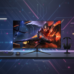 Moniteur d'ordinateur multifonctionnel très abordable pour PC <span class=keywords><strong>Gamer</strong></span>, écran LED 1080p 180Hz 27 pouces, moniteurs multi-ordinateurs - Product Image 1